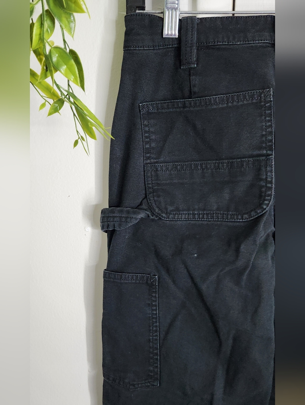 🔥Carhartt Black Work Pants Original Fit Utility Carpenter Pants Size 2 Regular - Picture 5 of 7
